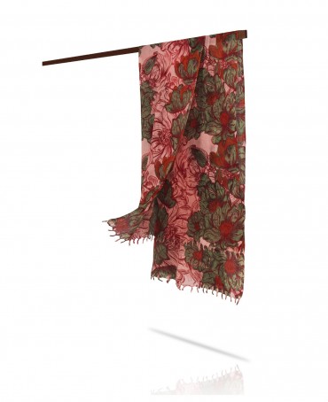 Палантин Женский W40-FLEUR.LINEARE/ROSE.CL